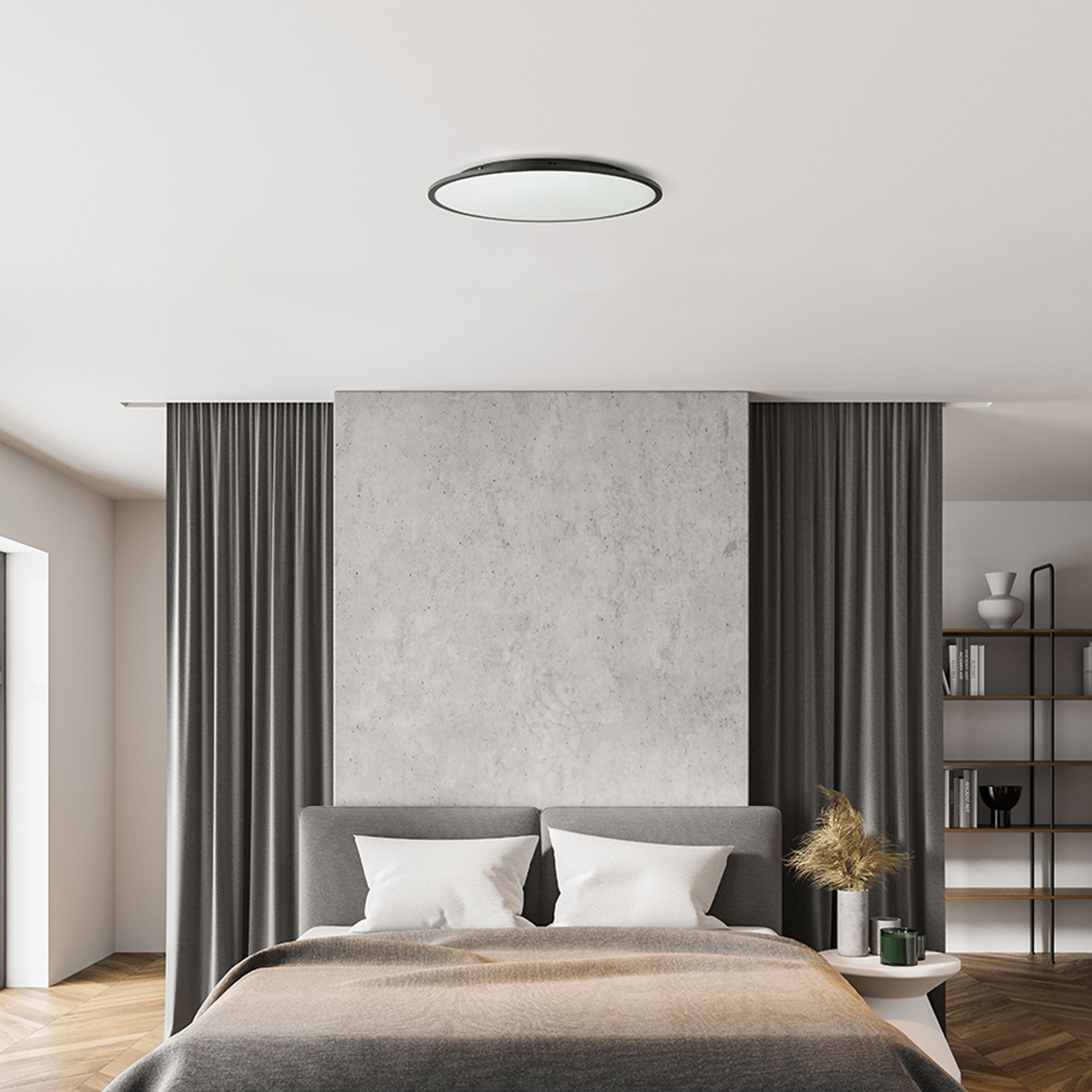 Plafonieră reglabila cu LED incorporat, cu decalaj fată de tavan, CIEL 59 DIMM negru 230V 50W 3000K 4000K 6000K