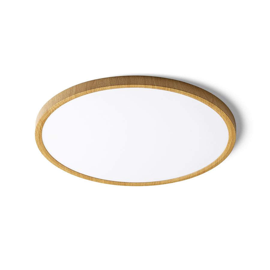 Lampa LED foarte subțire din plastic, montată pe suprafață, cu temperatura de culoare reglabila, LANA 40 montat pe suprafață decor fag/plastic 230V 32W 3000K 4000K 6000K