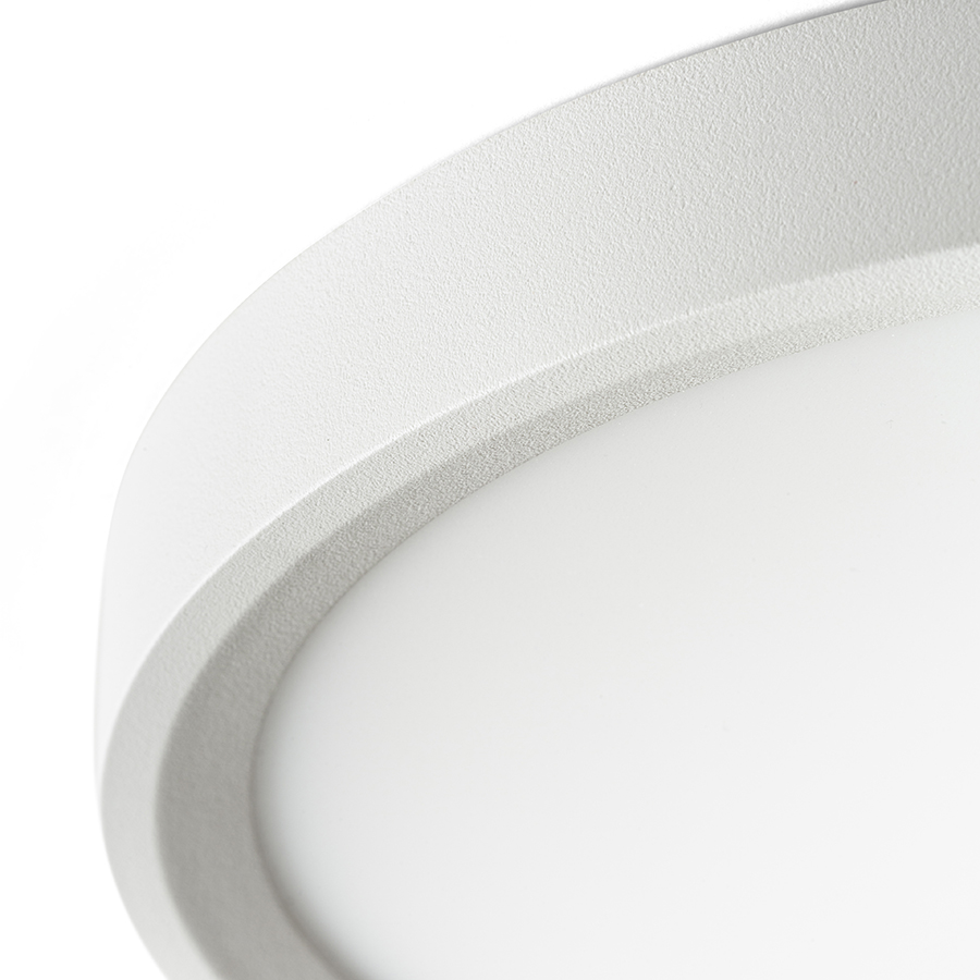 Lampa LED foarte subțire din plastic, montată pe suprafață cu temperatura de culoare reglabila, LANA 23 montat pe alb plastic 230V 18W 3000K 4000K 6000K