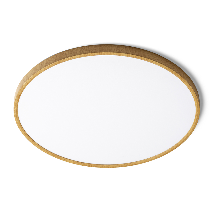 Lampa LED foarte subțire de plastic, montată pe suprafață, cu temperatura de culoare reglabila, LANA 60 montat pe suprafață decor fag/plastic 230V 50W 3000K 4000K 6000K