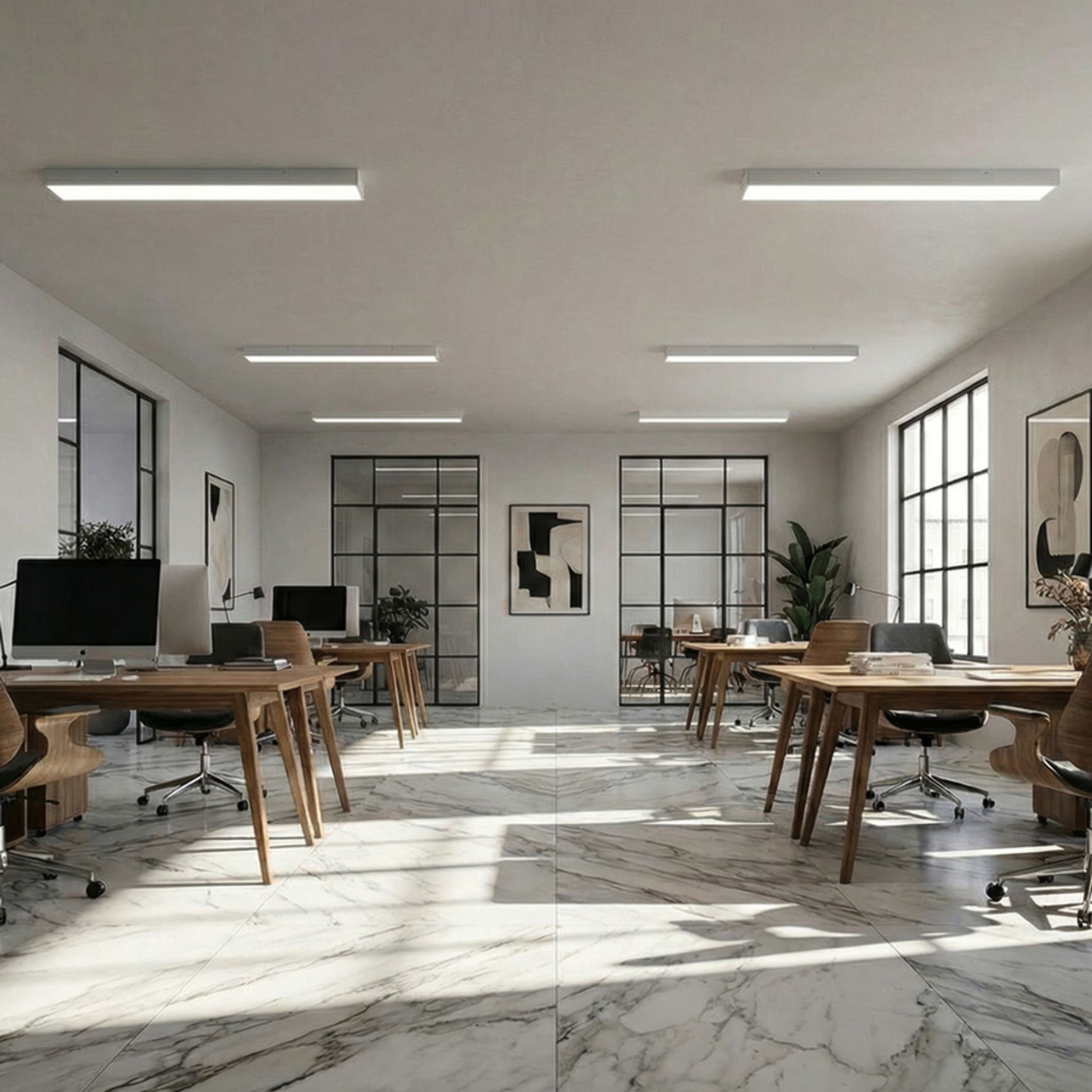 Plafoniera reglabila cu LED incorporat si un cadru minimalist, LARISA 115X15 DIMM de tavan alb 230V 60W 3000K