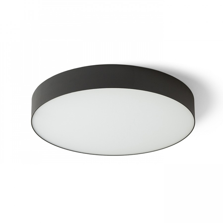 Plafoniera cu LED incorporat si un cadru minimalist, LARISA R 40 de tavan negru 230V 50W 3000K 4000K 6500K