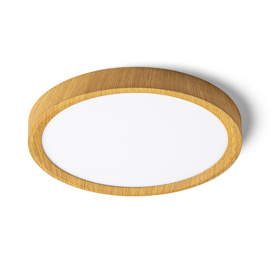 Lampa LED foarte subțire din plastic, montată pe suprafață cu temperatura de culoare reglabila, LANA 23 montat pe decor fag/plastic 230V 18W 3000K 4000K 6000K