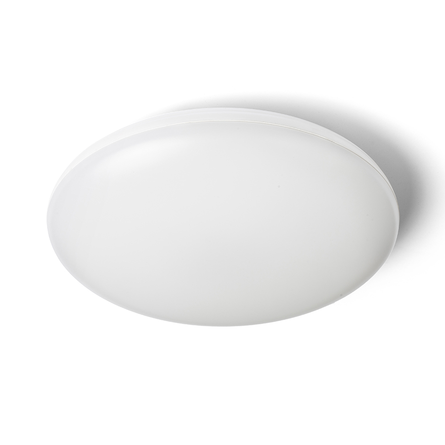 Plafoniera rotunda pentru baie cu LED, SASSARI de tavan alb policarbonat 230V 24W IP65 3000K