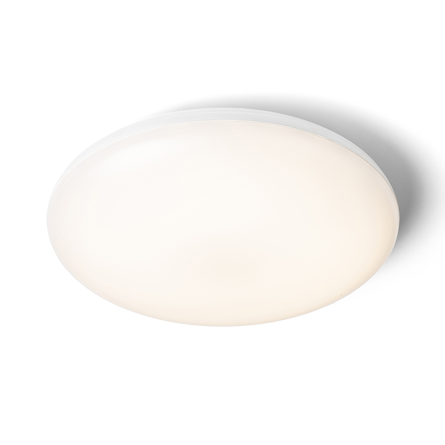 Plafoniera rotunda pentru baie cu LED SASSARI, tavan, alb, policarbonat, 230V, 24W, IP65, 3000K