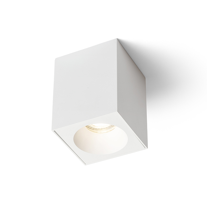 Plafoniera unghiulara cu mufa GU10 pentru surse de lumina LED, potrivita pentru bai, KIM de tavan alb 230V LED 7W IP65