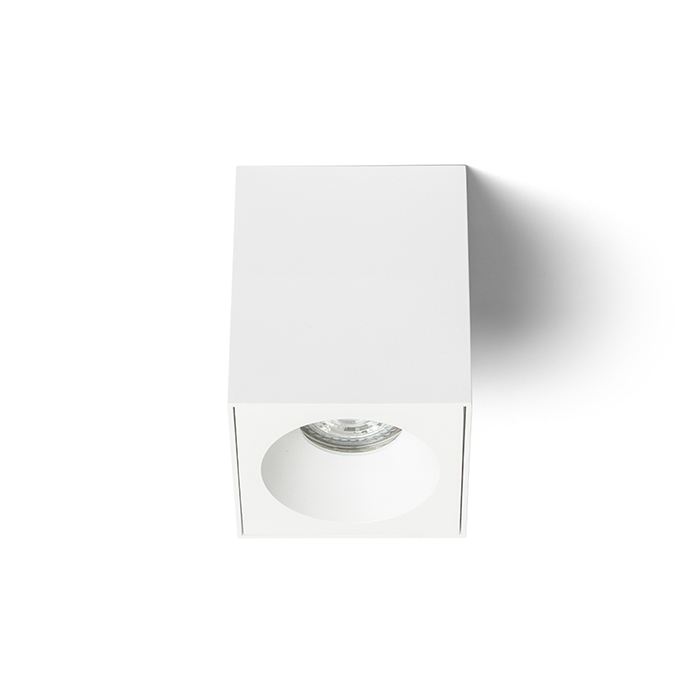 Plafoniera unghiulara cu mufa GU10 pentru surse de lumina LED, potrivita pentru bai KIM, tavan, alb, 230V, LED, 7W, IP65