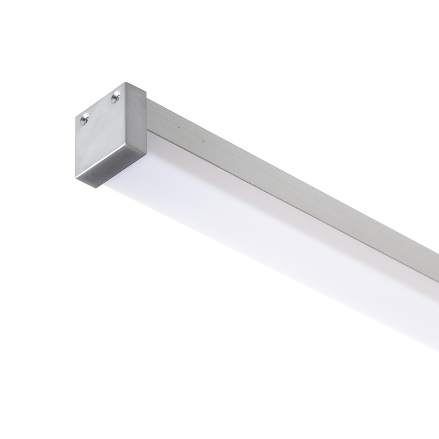 Profil din aluminiu pentru utilizare cu banda LED adecvată, LED PROFILE D montat la suprafata 1m aluminiu/acrilic mat