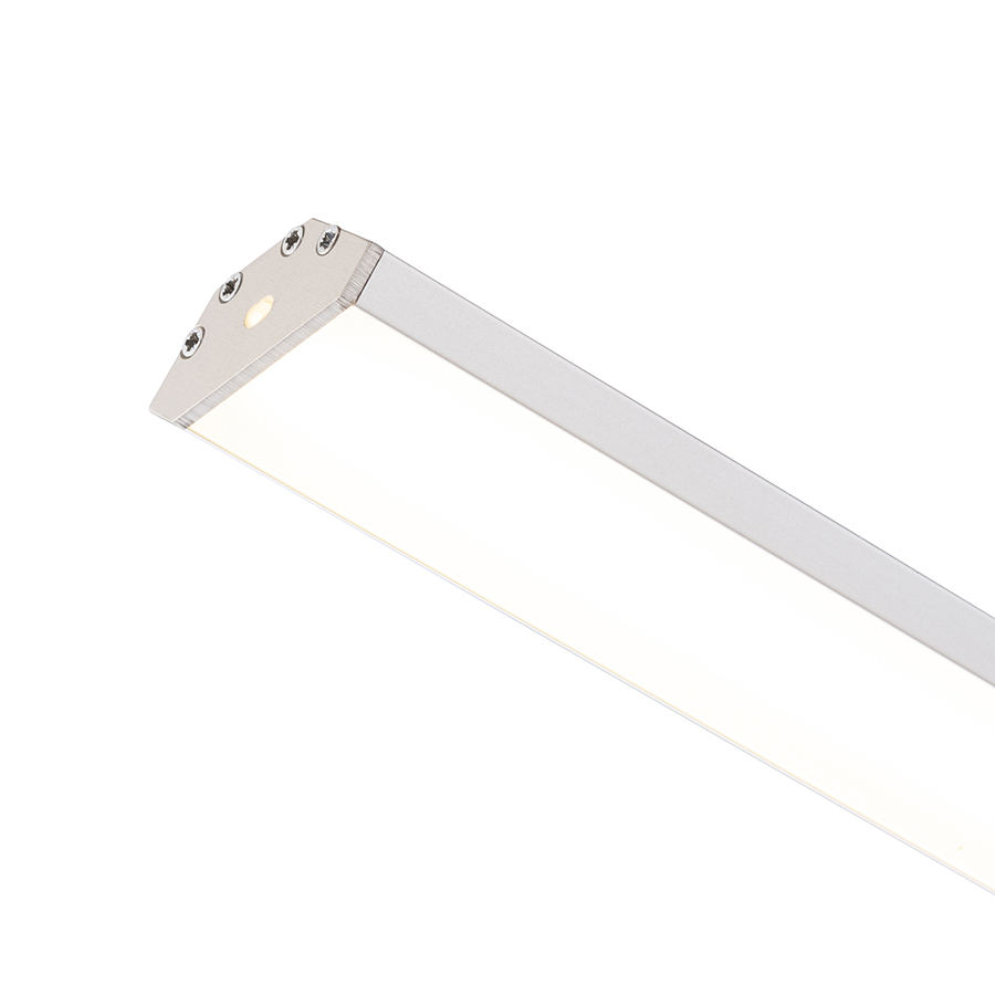 Un profil de aluminiu de colt pentru pozitionarea benzilor LED adecvate, LED PROFILE J montat pe suprafață 1m anodizat/acrilică mată