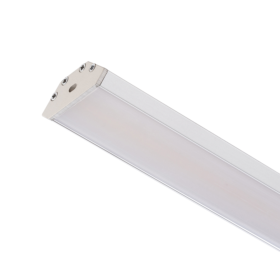 Un profil de aluminiu de colt pentru pozitionarea benzilor LED adecvate, LED PROFILE J montat pe suprafață 1m anodizat/acrilică mată
