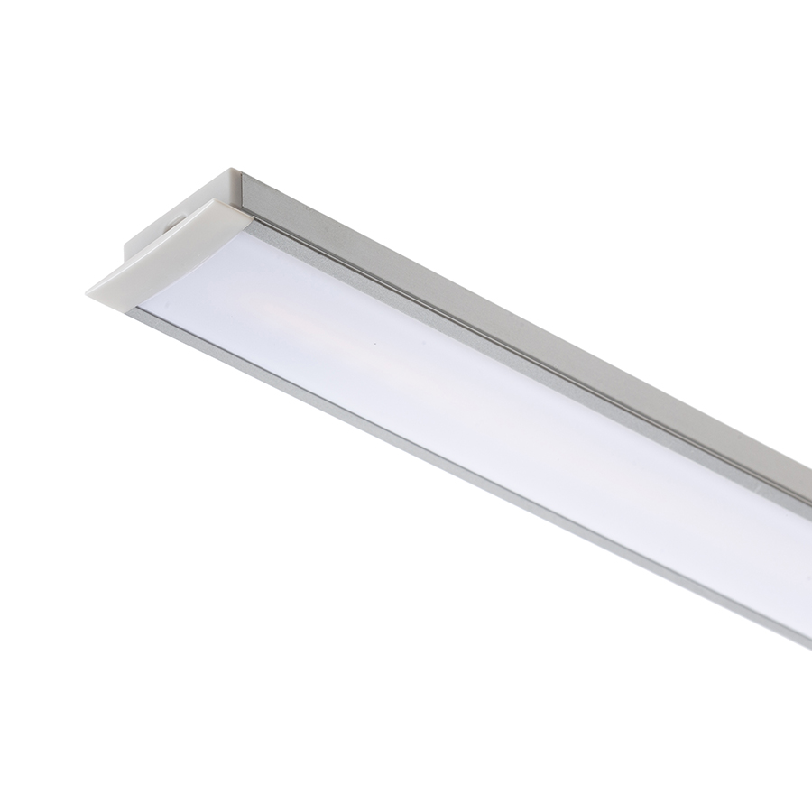 Profil din aluminiu pentru utilizare cu banda LED adecvata, LED PROFILE A ingropat 1m aluminiu/acrilic mat