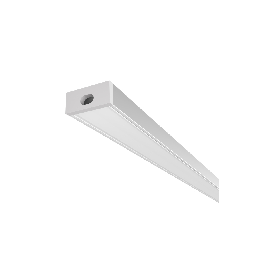 Un profil de aluminiu montat pe suprafata pentru pozitionarea unei benzi LED potrivite, LED PROFILE G pe suprafață 1m anodizat/acrilică mată
