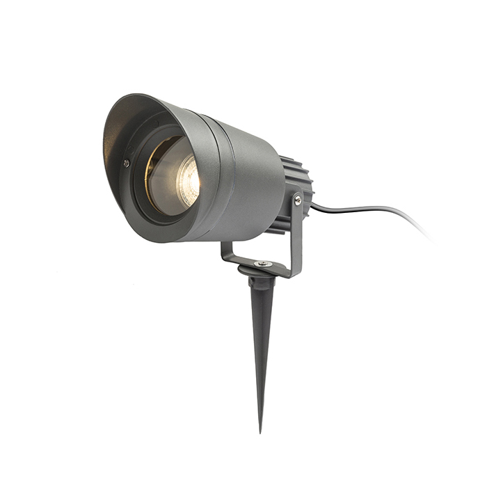 Reflector exterior cu vârf în pământ pentru bec GU10, CORDOBA cu antracit 230V LED 8W IP54
