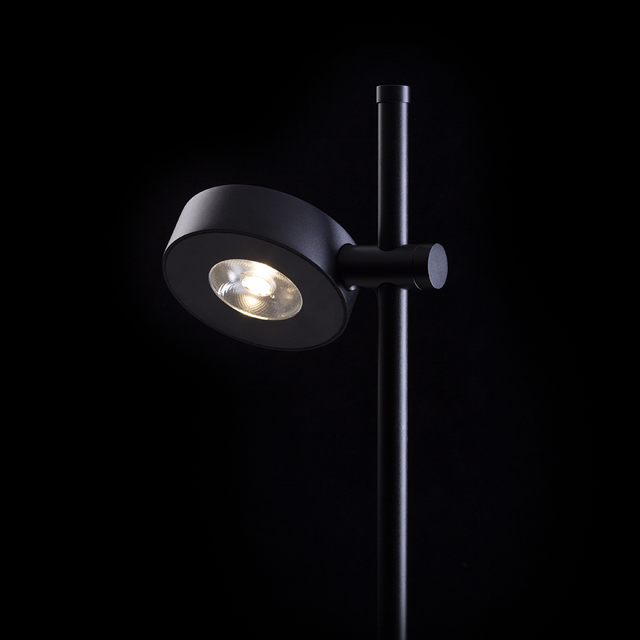 Lumina LED cu reflector reglabil pe vârf pentru grădini, KATONA de podea / cu negru 230V 7W 70° IP54 3000K