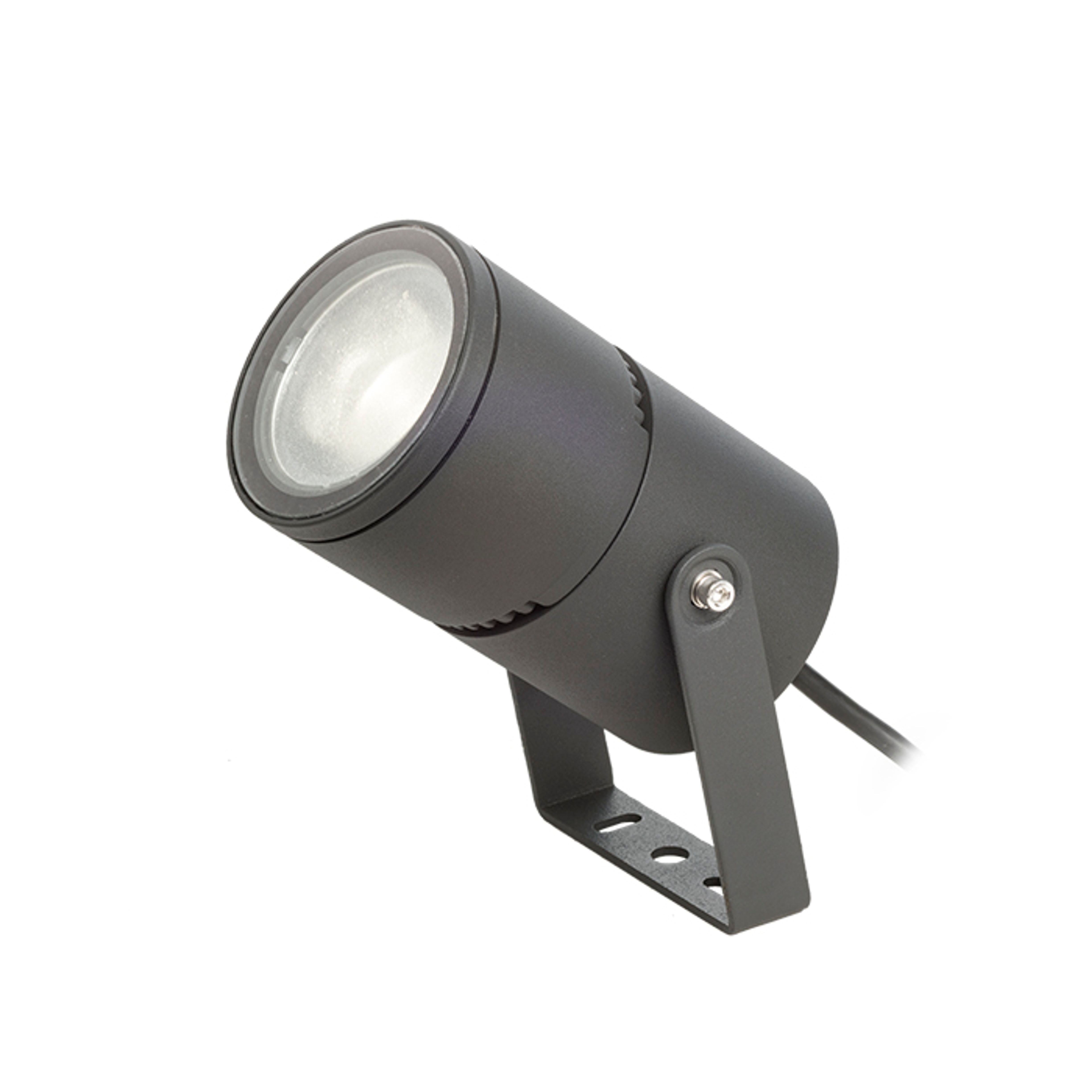 Reflector LED reglabil exterior cu sticlă de acoperire satinată și opțiune de unghi 8-30 °, ROSS ZOOM antracit 230V 9W 8 30° IP65 3000K
