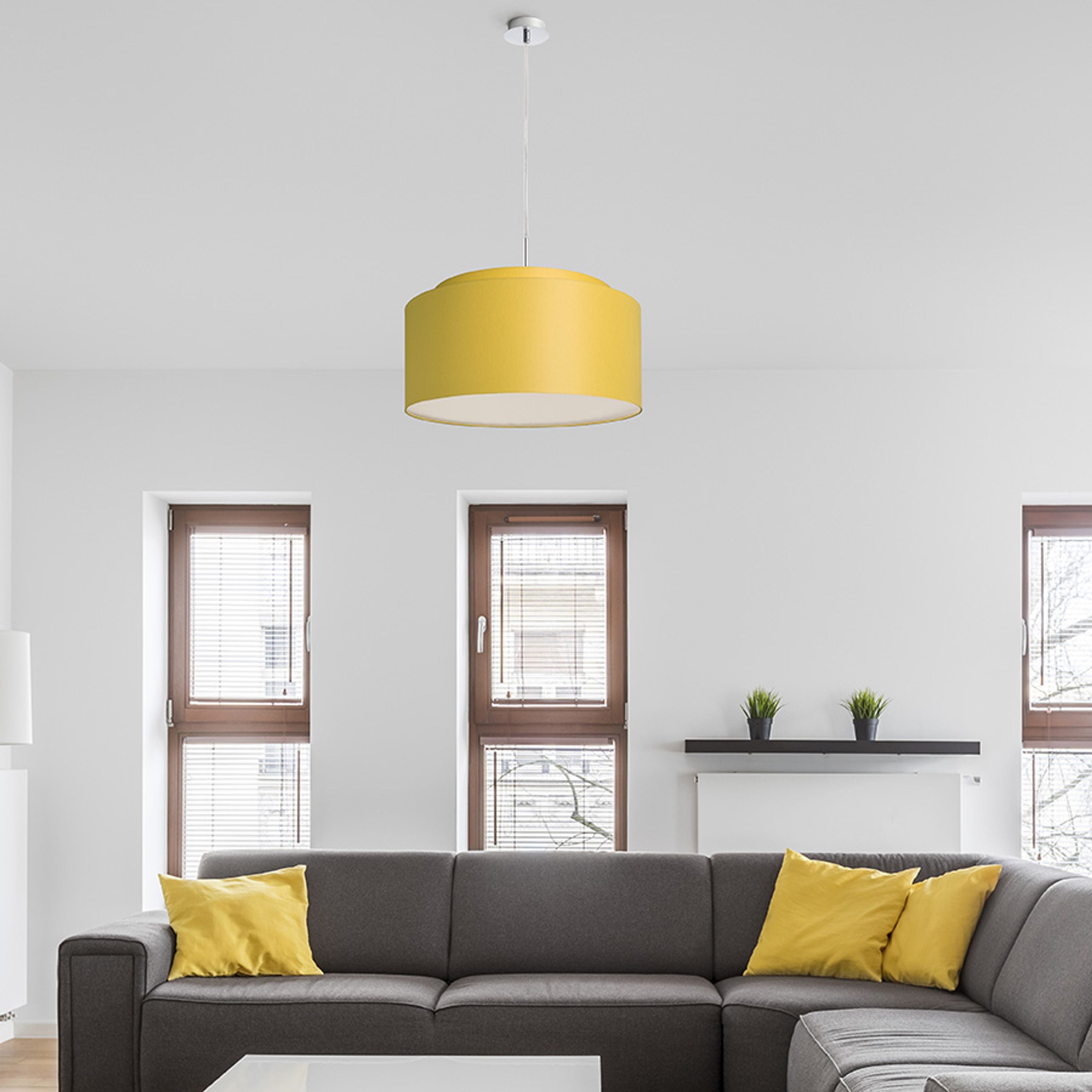 Set de agățat cu trei dulii, care sunt înclinate la 90 °, TRIX suspendat crom 230V LED E27 3x15W
