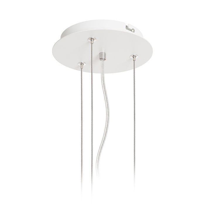 Set potrivit pentru suspensie corpurile de iluminat MEZZO cu diametru de 40 or 60 cm, MEZZO 40/60 suspendat alb 230V