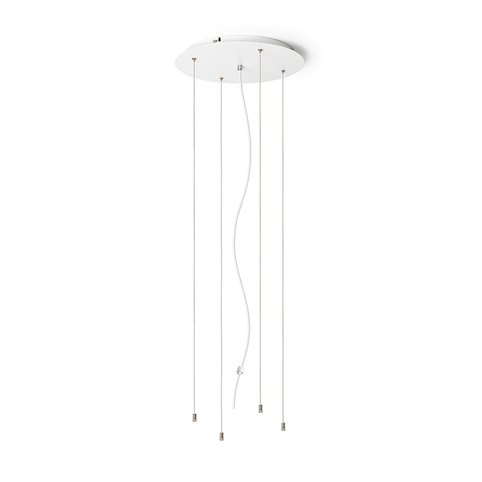 Set potrivit pentru suspensie corpurile de iluminat MEZZO, MEZZO 80 suspendat alb 230V