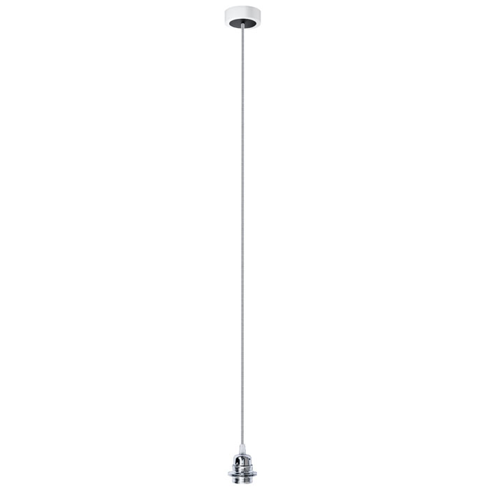 Set suspendat cu bază din aluminiu vopsit, dulie metalică E27 și cablu textil, HEX BA+CN/A+DCR+AN1 230V LED 15W