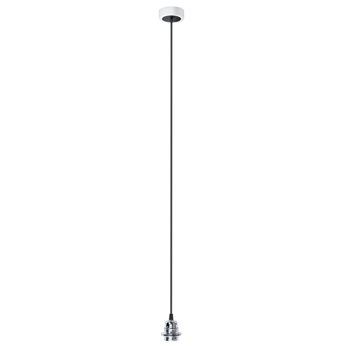 Set suspendat cu bază din aluminiu vopsit, dulie metalică E27 și cablu textil, HEX BA+CN+DCR+AN1 230V LED 15W