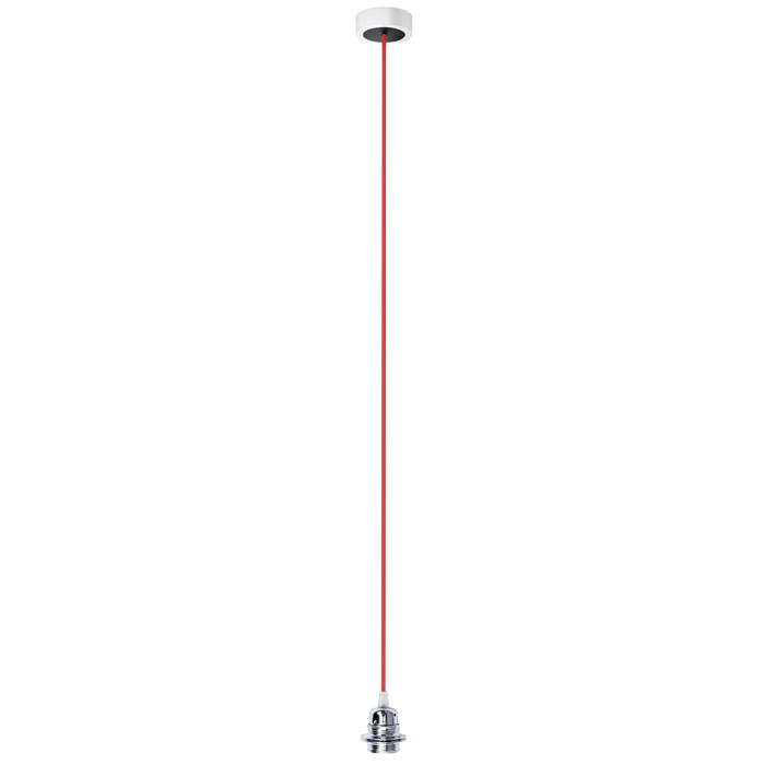Set suspendat cu bază din aluminiu vopsit, dulie metalică E27 și cablu textil, HEX BA+CR+DCR+AN1 230V LED 15W