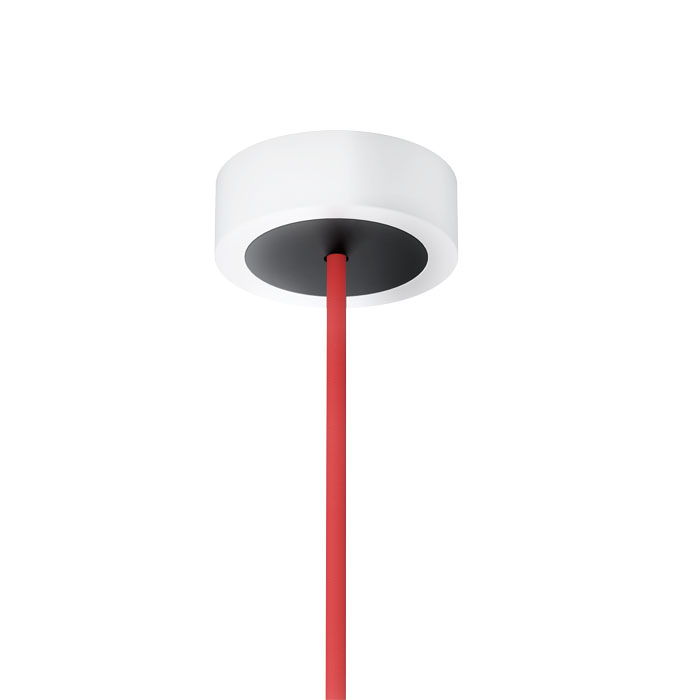 Set suspendat cu bază din aluminiu vopsit, dulie metalică E27 și cablu textil, HEX BA+CR+DCR+AN1 230V LED 15W