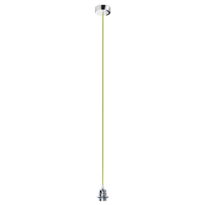Set suspendat cu bază din aluminiu vopsit, dulie metalică E27 și cablu textil, HEX BC+CL+DCR+CAA1 230V LED 15W
