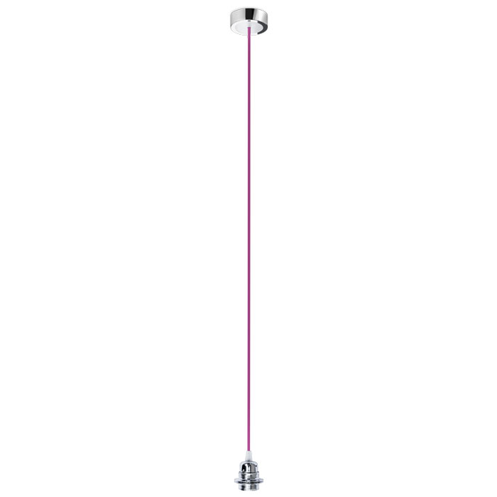 Set suspendat cu bază din aluminiu vopsit, dulie metalică E27 și cablu textil, HEX BC+CTV+DCR+CAA1 230V LED 15W