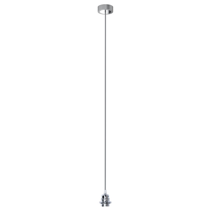 Set suspendat cu bază din aluminiu vopsit, dulie metalică E27 și cablu textil, HEX BGA+CG+DCR+CACR1 230V LED 15W