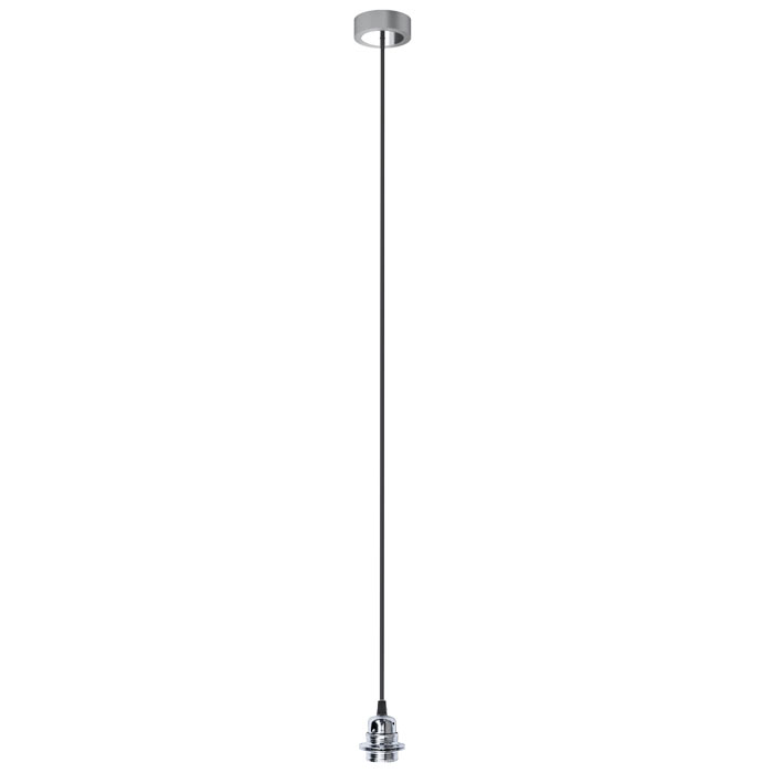 Set suspendat cu bază din aluminiu vopsit, dulie metalică E27 și cablu textil, HEX BGA+CN+DCR+CACR1 230V LED 15W