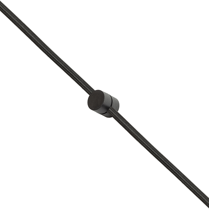 Set variabil potrivit pentru folosire cu un bec decorativ sau pentru suspendare la abajururi ușoare, SPIDER I set suspendat negru 230V LED E27 15W