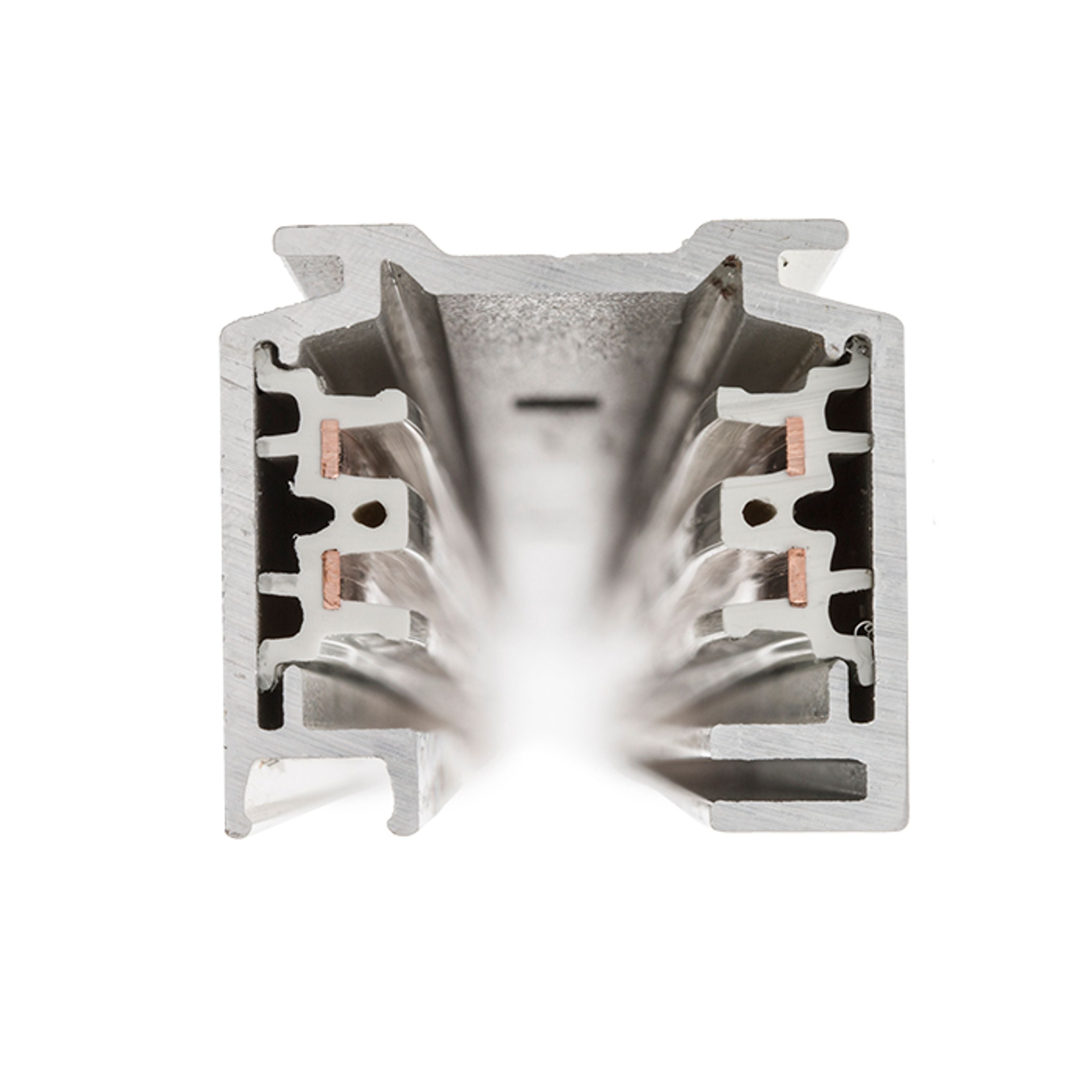 Șină cu trei circuite EUTRAC, EUTRAC 3m cu 3-circuite alb 230V