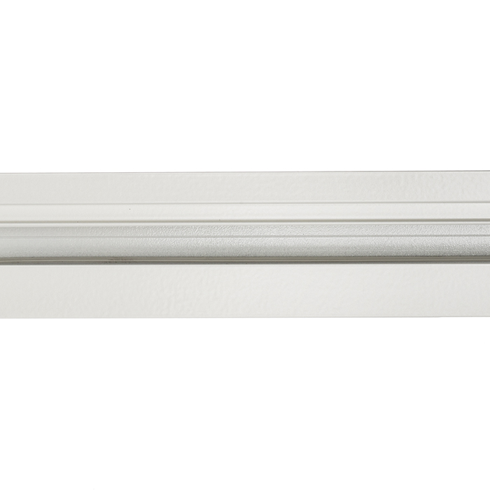 Șină încastrată cu trei circuite EUTRAC, din aluminiu presat care servește și ca împământare, EUTRAC 2m cu 3-circuite alb 230V