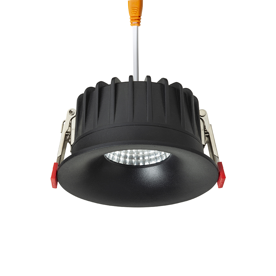 Lumina incasabila pentru baie cu LED reglabil, FLEUR IP54 DIMM incastrat negru 230V 15W 60° 3000K