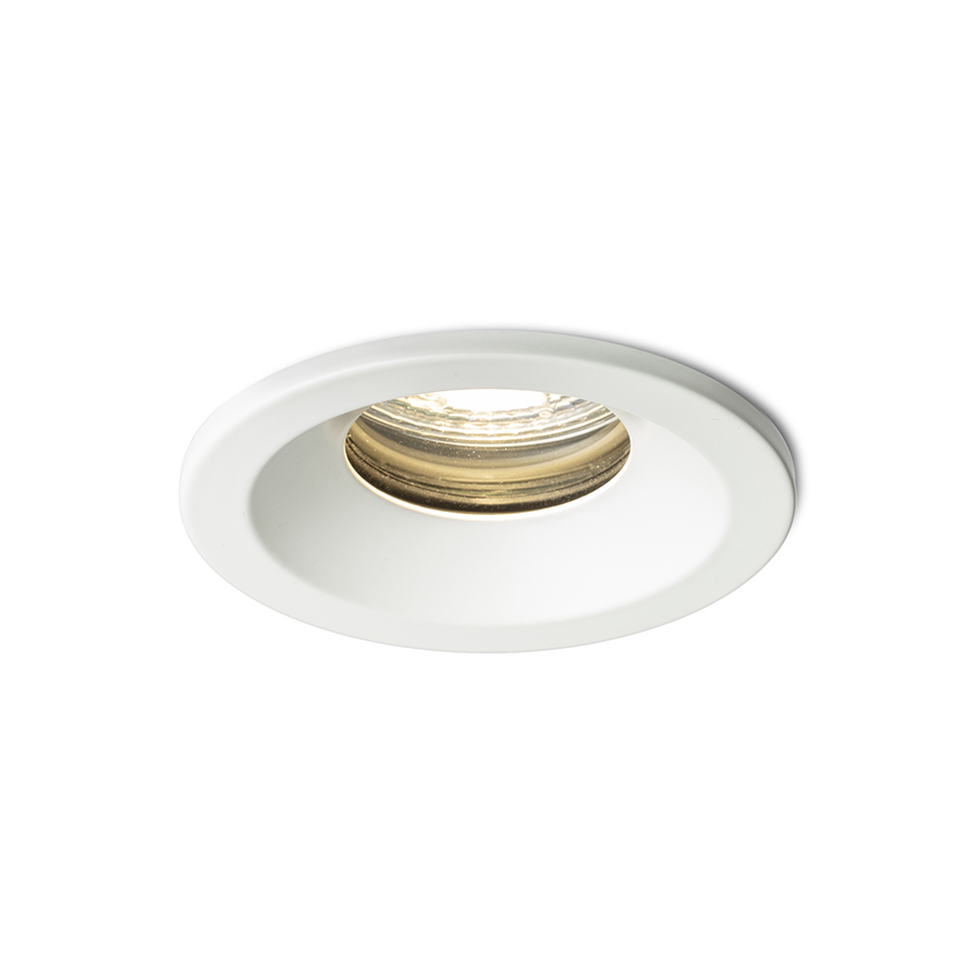 Spot de baie încastrat pentru tavane din ipsos cu mufă încastrată GU10 pentru surse de lumină LED, BELLA GU10 alb 230V 15W IP65