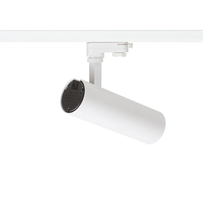 Spot de mare putere pentru piese cu 3-circuite cu sursă de lumină LED integrată, BAHIA șină cu alb 230V 28W 38° 3000K