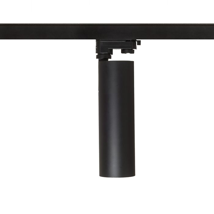 Spot de mare putere pentru piese cu 3-circuite cu sursă de lumină LED integrată, BAHIA șină cu negru 230V 28W 38° 3000K