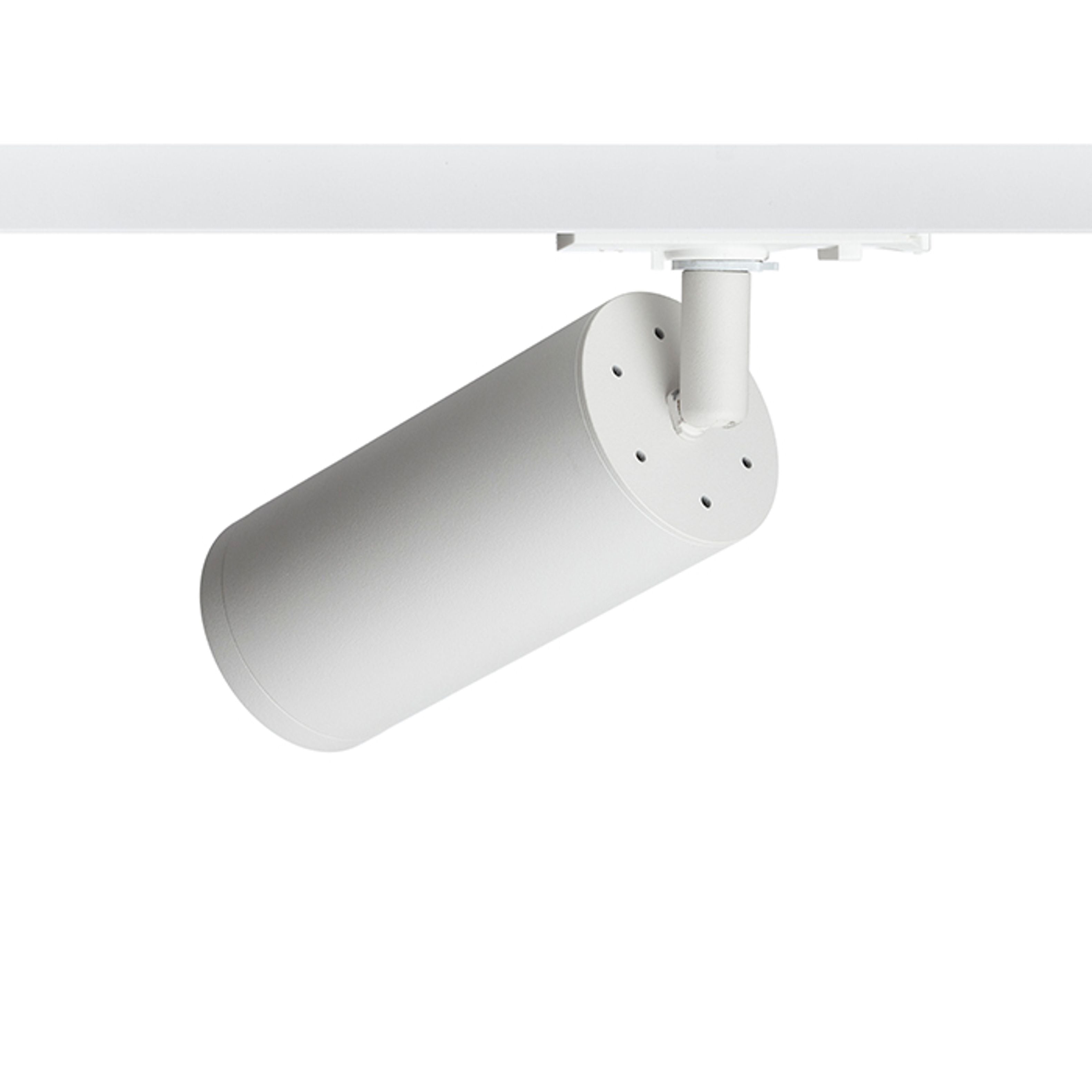 Spot electric cilindric minimalist cu o priză GU10 pentru șină cu 1-circuit, BELENOS cu alb 230V LED 9W