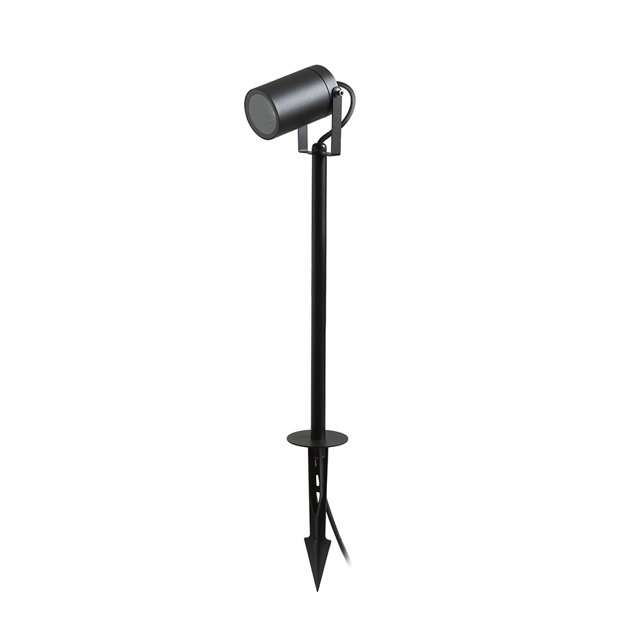 Spot exterior din alumini pe un varf pentru surse de lumina LED GU10, NAVONA 47 cu vârf antracit 230V 8W IP65