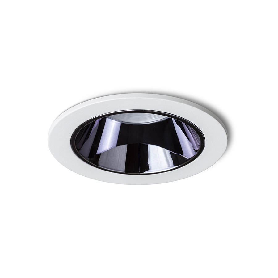 Lumină LED incasabilă cu reflector decorativ din crom negru, ANSEL încastrat alb 230V 12W 60° 3000K