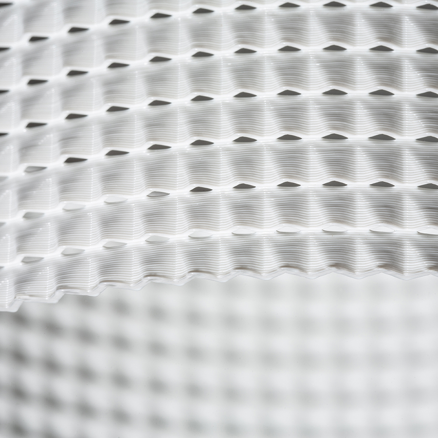 O lampă cu LED incastrat pentru un tavan din gips-carton cu adancime redusa si abajur decorativ, MARENGA RB1 40 încastrat alb Eco PLA 230V 6W 3000K