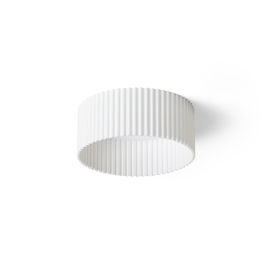 O lampă cu LED incastrat pentru un tavan din gips-carton cu adancime redusă si abajur decorativ, MARENGA RL1 40 încastrat alb Eco PLA 230V 6W 3000K