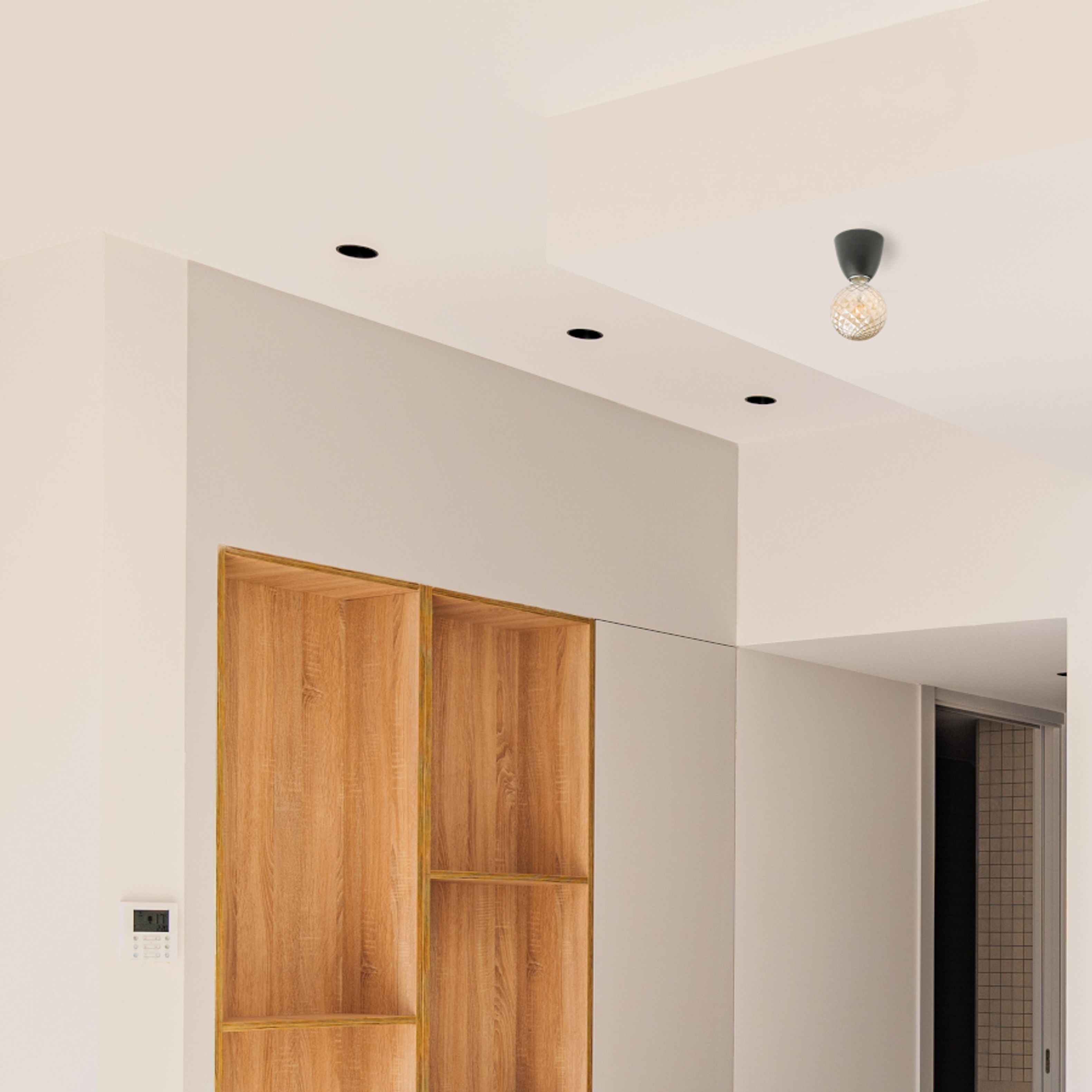 Lumina incasabila din aluminiu in diverse optiuni de culoare, potrivita pentru instalare in, ORCO încastrat negru 230V LED GU10 9W