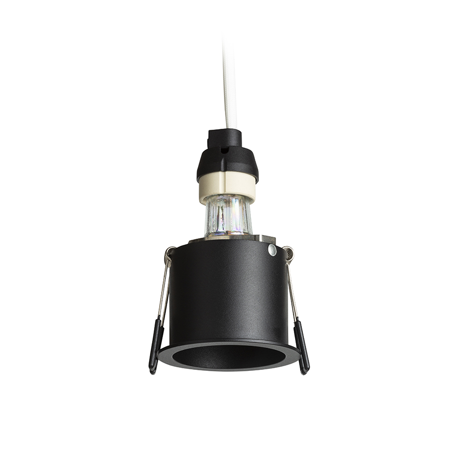 Lumina incasabila din aluminiu in diverse optiuni de culoare, potrivita pentru instalare in, ORCO încastrat negru 230V LED GU10 9W
