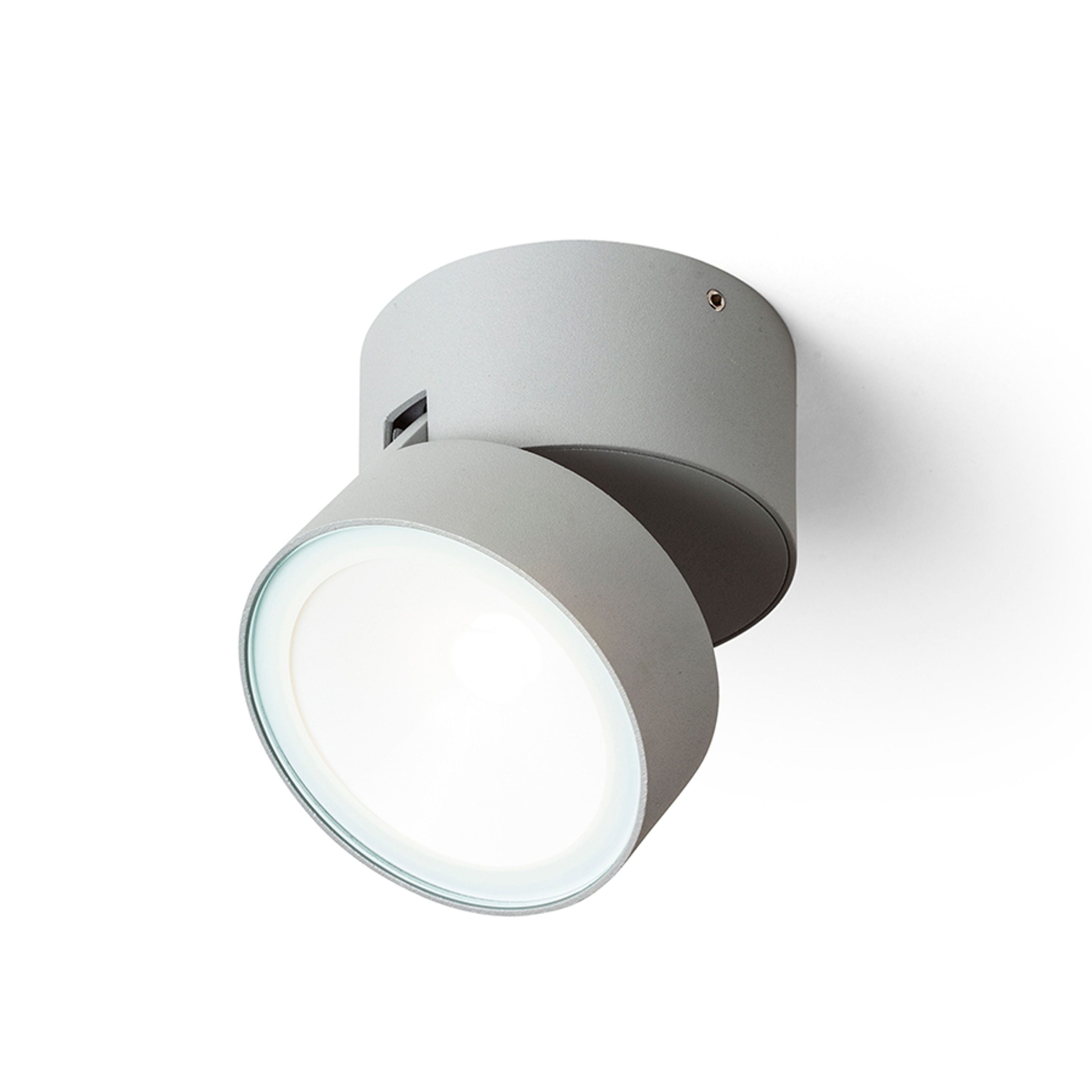 Spot LED pentru exterior, montat pe suprafața, cu funcție de inclinare, care poate fi montat pe, FLAVIO R pe suprafață gri deschis 230V 6W 110° IP54 3000K