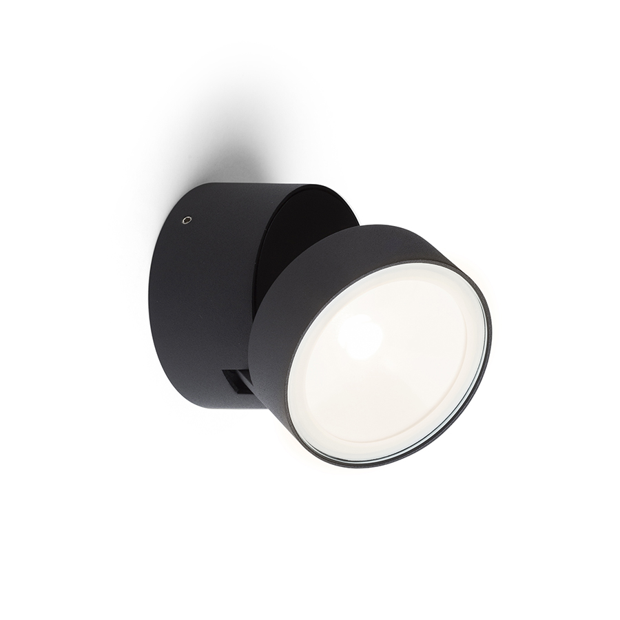 Spot LED pentru exterior, montat pe suprafața, cu funcție de inclinare, care poate fi montat pe, FLAVIO R pe suprafață gri deschis 230V 6W 110° IP54 3000K