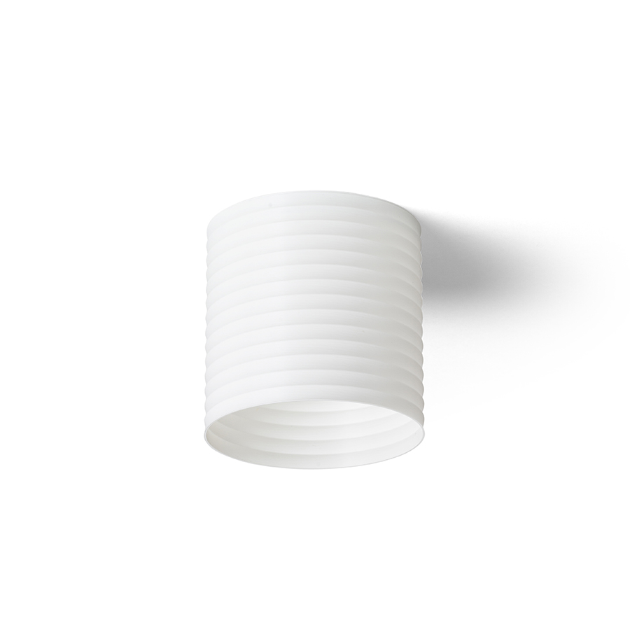 O lampă cu LED incastrat pentru un tavan din gips-carton cu adancime redusă si abajur decorativ, MARENGA RR4 90 încastrat alb Eco PLA 230V 6W 3000K