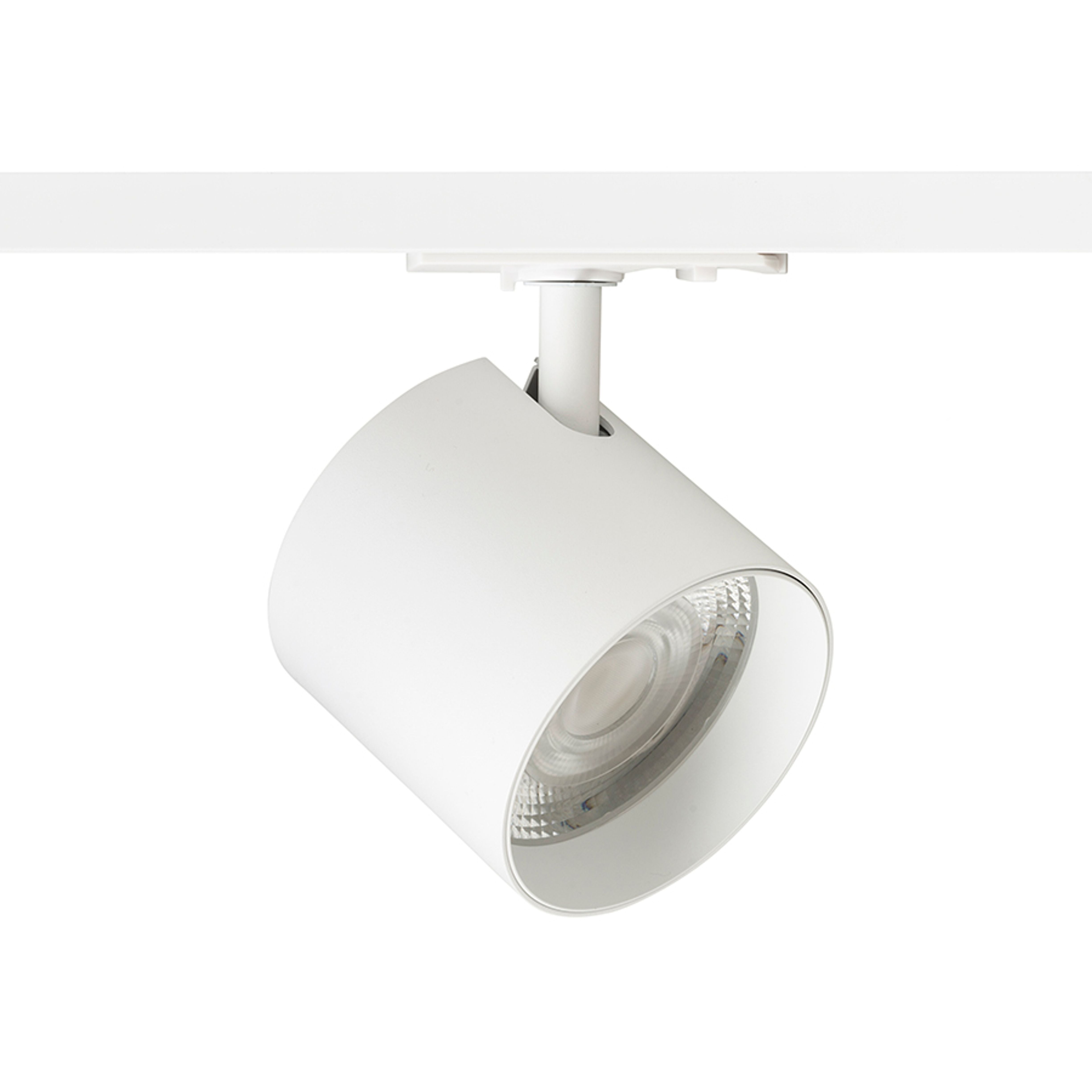 Spot LED cilindric pentru șinele cu 1 circuit, IRIS 9 șină cu 1 alb 230V 12W 24° 3000K