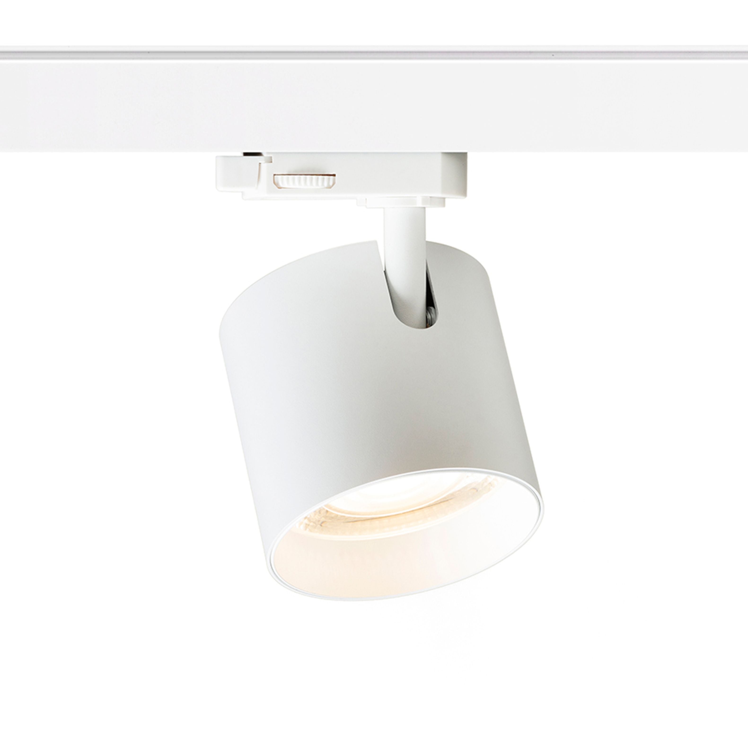 Spot LED cilindric pentru șinele cu 3 circuite, IRIS 9 șină cu 3-circuite alb 230V 12W 24° 3000K