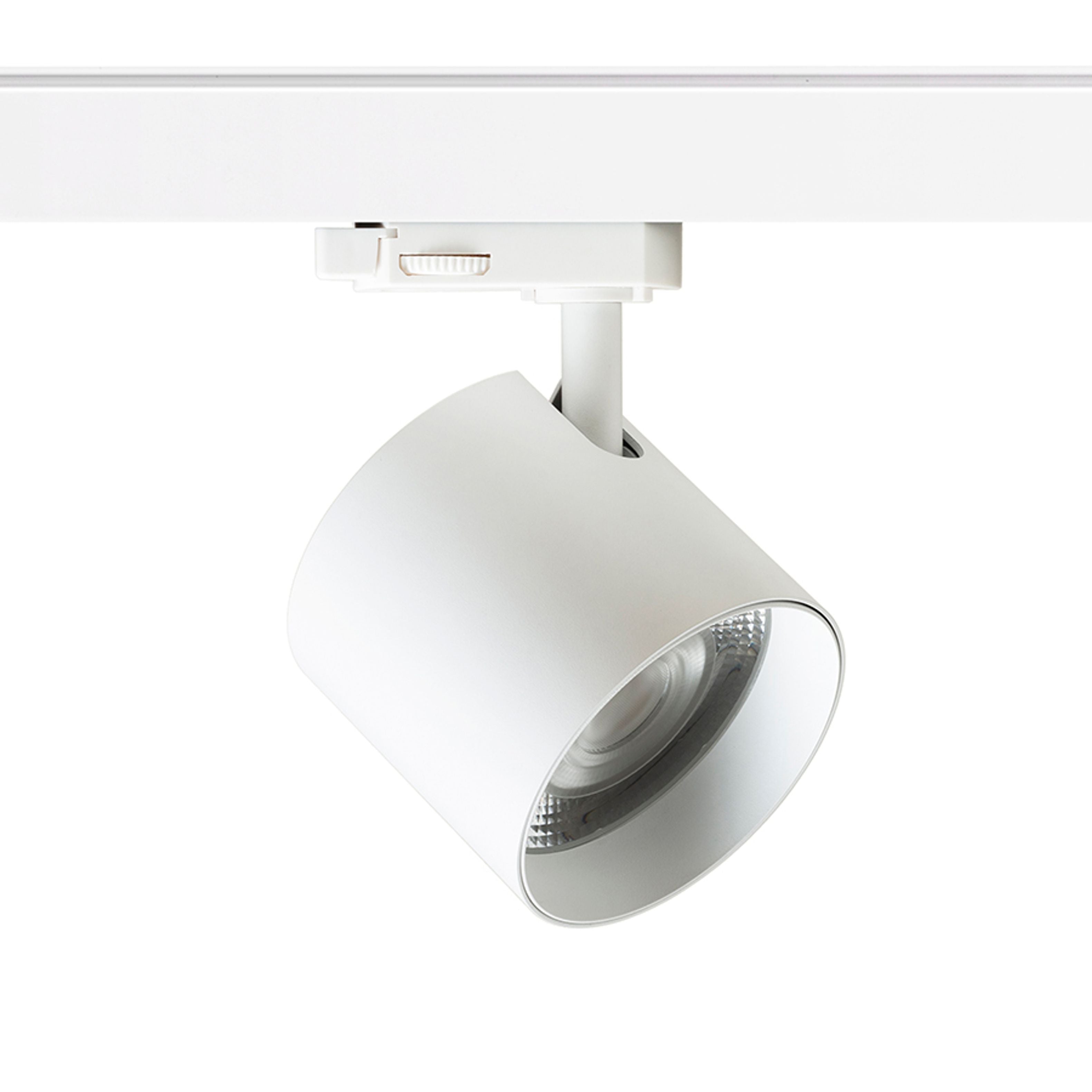 Spot LED cilindric pentru șinele cu 3 circuite, IRIS 9 șină cu 3-circuite alb 230V 12W 24° 3000K